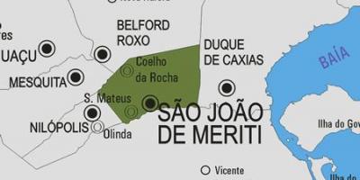 Žemėlapis São João de Meriti savivaldybė