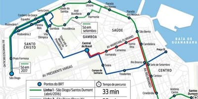 Žemėlapis VLT Rio de Žaneiras - Line 2